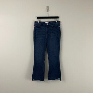 Frame Le Crop Mini Boot Cascade Hem Jeans in Naples Wash Size 31